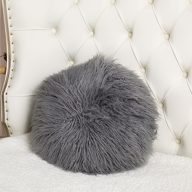 45 * 45cm fluffy faux fur pillow