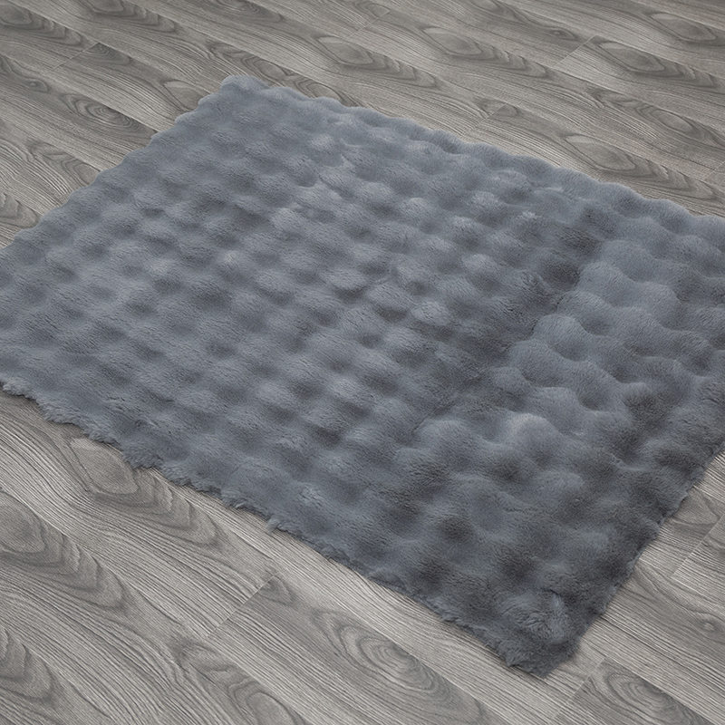 60 * 90cm foam imitation rabbit hair rug