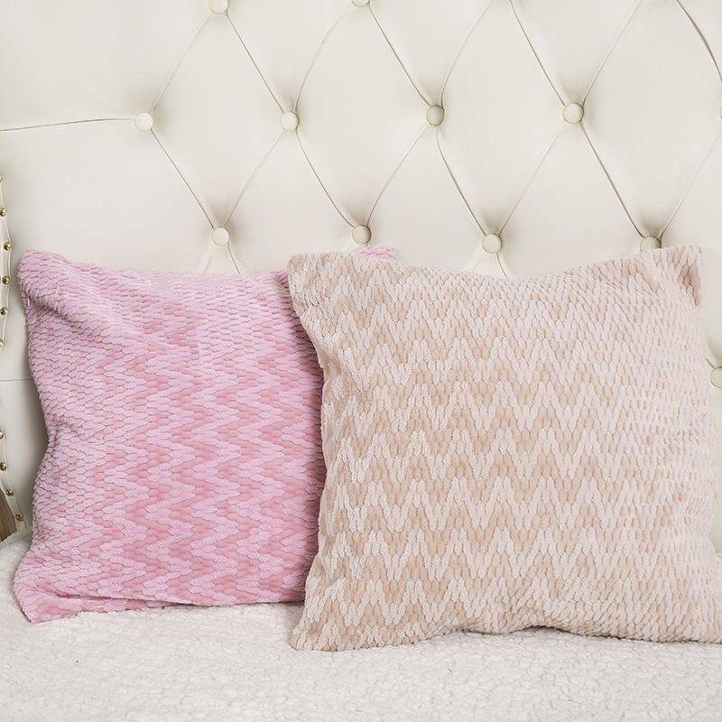 45 * 45cm jacquard flannel cushion